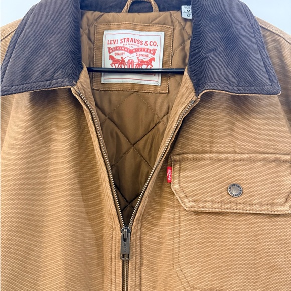New Levi’s jacket Men's Cotton Canvas Zip-Front Utility Size M New with tag - Picture 12 of 14